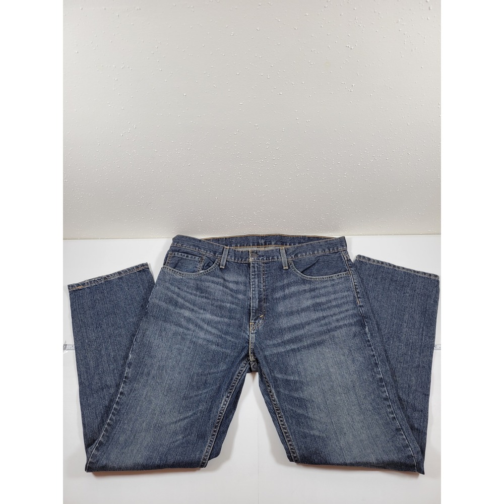 Levi's 559 Relaxed Straight Jeans Mens 38x32 Blue Excellent Medium Wash Denim